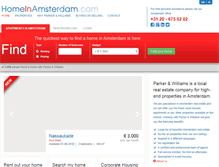 Tablet Screenshot of homeinamsterdam.com